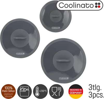 Immagine prodotto di Set di 3 coperchi in silicone Coolinato