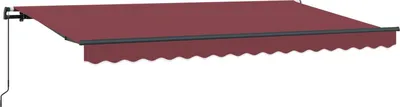 Image de vidaXL Store rétractable Bordeaux 350 x 200 cm Tissu
