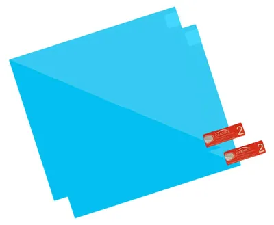 Imagen del producto de Película para ventanas laterales de coche, membrana anti-niebla, impermeable y resistente a la lluvia. Película protectora para ventanas laterales de coche, 2 unidades