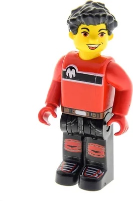 Produktbild von 1x Lego Figur 4 Juniors Creator Mann Junge Max rot Haar schwarz cre011