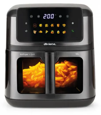 Image de Ariete 00C464211AR0 friteuse Unique 10 L Autonome 2100 W Friteuse d’air chaud Noir