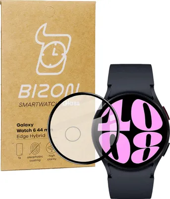 Produktbild von Bizon Gehärtetes Glas Hartglas Schützglas für Galaxy Watch 6 44 mm Schwarz