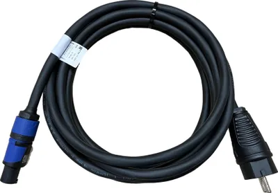 Produktbild von NWP Netzkabel 5m powerCON blau auf 230V Schuko Stecker - 3x2,5mm² - Gummischlauchleitung - NAC3FXXA-W-L Power-In (blau)