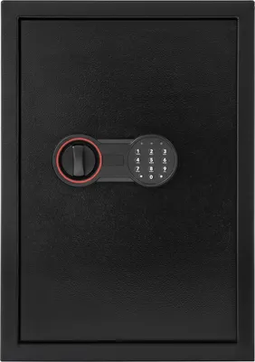 Obrázok produktu pre Tresor Safe Box – Elektronický trezor na peniaze – Dvojúrovňový pre hotovosť a cennosti – Oceľové telo s číselným kódom a núdzovým kľúčom – Čierny