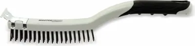 Obrázok produktu pre MASTERPROOF drôtená kefa, 3-radová, so škrabkou