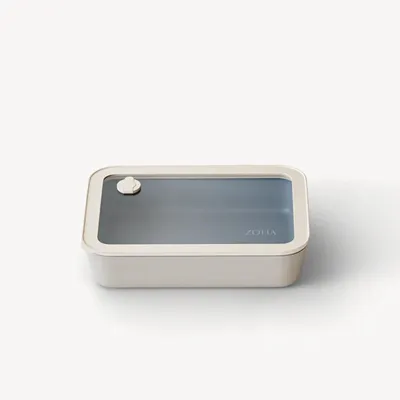 Image de Boîtes de conservation avec revêtement en céramique et couvercle, rectangulaires - hermétiques et empilables, 820 ml