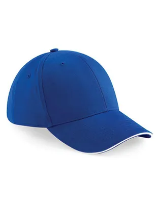 Produktbild von Beechfield B20 | Athleisure 6 Panel Cap - Farbe: Bright Royal/White - Größe: One Size