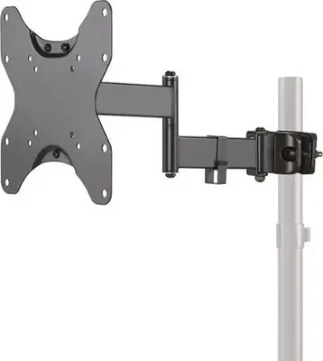 Produktbild von Neomounts FL40-450BL12 TV-Stangenhalterung 23-42" - Durchm. 28-50 mm - volle Bewegung, 75 x 75 mm, 200 x 200 mm, -15 - 10°, 0 - 180°, Stahl, Schwarz