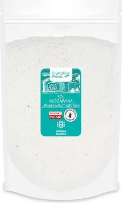 Produktbild von FEIN GEMAHLENES GLUTENFREIES SALZ AUS KŁODAWA 1 kg – CRYSTALLINE PLANET