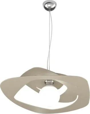 Produktbild von Moderne Pendelleuchte 1 Licht Sand Warped d.50 cm - E27-Fassung - Geometrisches Design