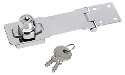 Produktbild von Master Lock 725EURD Türschloss mit Sicherheitsüberfalle und integriertem Verschlussmechanismus, 11,8 x 4,1 cm