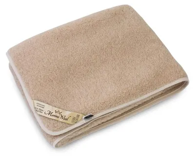 Obrázek produktu pro Vlněná deka - Lehká - 100% Vlna - Béžová - 140 x 100 cm