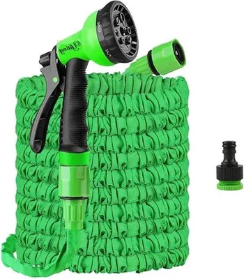 Productafbeelding van Famanu tuinslang, 30 meter - Flexibele waterslang met spuitpistool - 8 spuitstanden