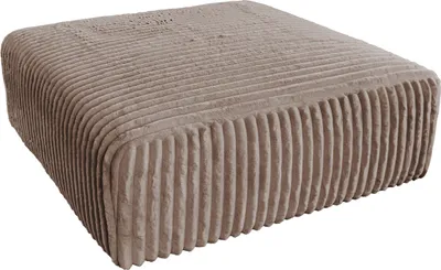 Produktbild von KAWOLA Hocker WIOLO SOFT Sitzelement für Modulsofa Weicher Breitcord taupe