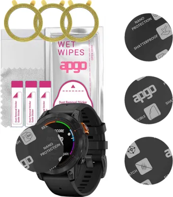 Produktbild von apgo 3 Stück Schutzglas, Matt, kompatibel mit Garmin Fenix 7 Pro Smartwatch, Hybrid 8H, Ersatz für Hartglas, Displayschutzglas, Bildschirmschutz, Displayschutz, kratzfest