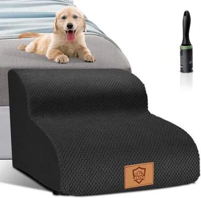 Produktbild von Famanu Hundetreppe für Bett und Sofa - 2 Stufen