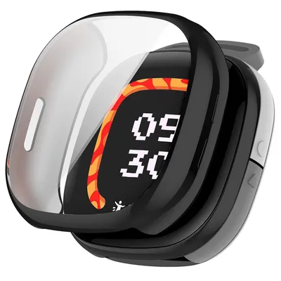 Immagine prodotto di Per Fitbit Ace LTE copertura completa TPU placcato Smart Case Cover protettiva Nero