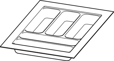 Produktbild von Hettich 9194933, Kunststoff, Silber, 550 mm, 441 mm, 1 Stück(e)