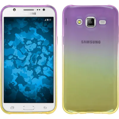 Produktbild von PhoneNatic Case kompatibel mit Samsung Galaxy J7 (2015 / J700) - Design:05 Silikon Hülle Ombrè + 2 Schutzfolien