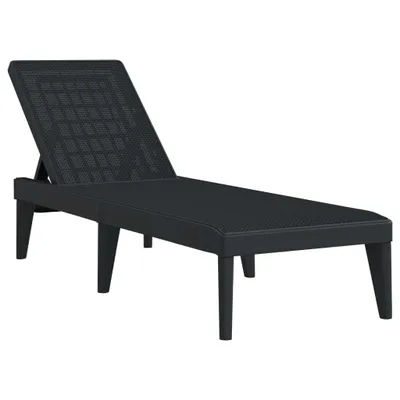 Obrázok produktu pre vidaXL Lehátko antracit 186x60x29 cm PP