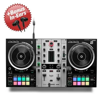 Immagine prodotto di Controller DJ Hercules Inpulse 500 Silver Edition + cuffie intrauricolari in omaggio