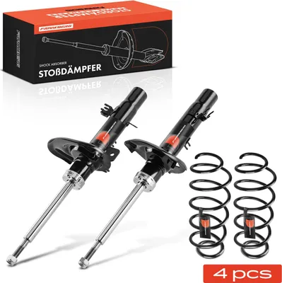 Produktbild von Frankberg 2x Fahrwerksfeder+2x Stossdämpfer Gasdruck Vorderachase für Citroën C3 II SC 2009-2012