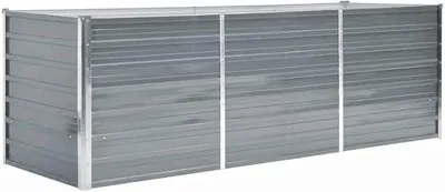 Imagen del producto de Cama elevada de metal, acero galvanizado, 240x80x77 cm, color gris