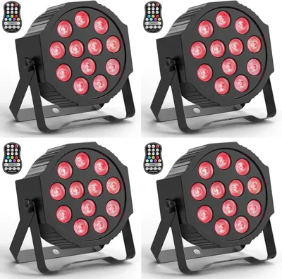 Obrázok produktu pre LED par svetlo – osvetlenie pódií – DJ svetlo – diskotékové svetlo – svetlá na párty – RGBW, 12 LED, 7 farieb