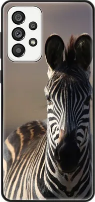 Produktbild von König Design Hülle kompatibel mit Samsung Galaxy A73 5G Kunststoff Soft Handyhülle - Handy Case Zebra