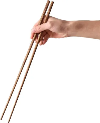 Obrázek produktu pro Dlouhé dřevěné vařečky, 42 cm, 2 kusy, vhodné pro přípravu těstovin