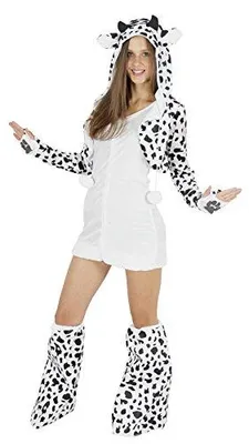 Produktbild von Kuh Kostüm Damen XL y Tierkostüm Kleid Karneval Fasching Foxxeo