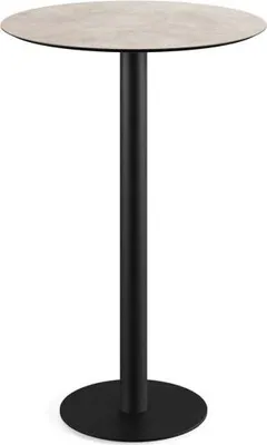 Produktbild von Urban Stehtisch Schwarz gestell + Moonstone HPL Ø70 cm