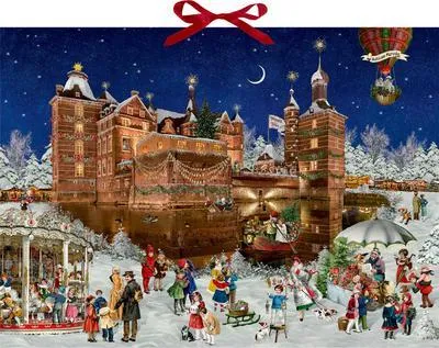Produktbild von Wand-Adventskalender - Weihnachtszauber auf dem Schloss