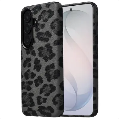 Productafbeelding van Selencia Sabi Backcover Panterprint met MagSafe voor de Samsung Galaxy S26 - Midnight Black