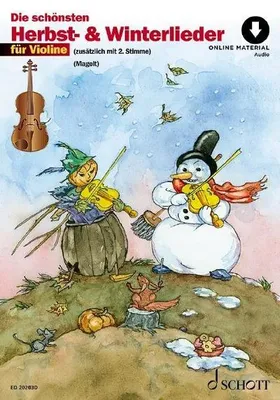 Zdjęcie produktu dla Die schönsten Herbst- und Winterlieder. 1-2 Violinen