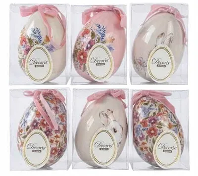 Obrázok produktu pre Veľkonočné vajíčko dekoratívny prívesok Veľkonočné vajíčko 9x12 cm
