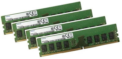 Image de Samsung 32Gb 4x 8Gb DDR4 Mémoire Ram Pc-4 280Pin M378A1G43DB0-CPB Mémoire