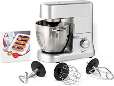 Image de Moulinex Masterchef QA810D Pétrin planétaire Robot de cuisine 6,7 litres Fouet Crochet à pétrir 1500 W 8 vitesses puissant