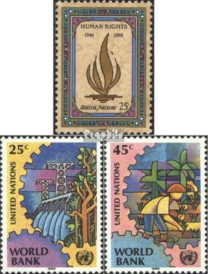 Produktbild von Briefmarken UNO - New York 1988 Mi 569,571-572 (kompl.Ausg.) gestempelt Sondermarken