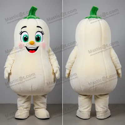 Image de Mascotte MASTICOT Squash Veloutée Blanche