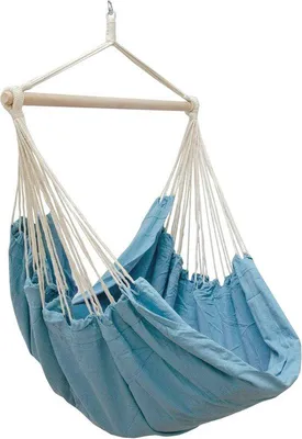 Immagine prodotto di Spaziosa sedia sospesa XXL - 100% cotone - Comoda altalena da giardino per interni e per esterni