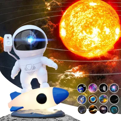 Immagine prodotto di Proiettore planetario HD per astronauti, proiettore galassico per la camera da letto