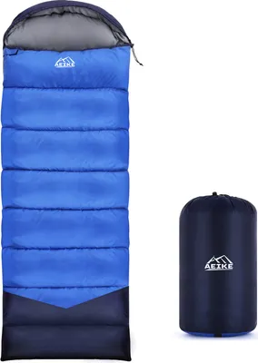 Produktbild von Aeike Camping-Schlafsack fuer Erwachsene, wasserdicht, fuer den Aussenbereich, Camping-Schlafsack, Campingausruestung fuer Rucksackreisen, Wandern, Reisen