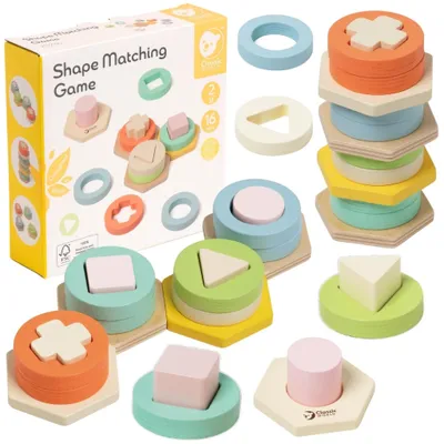Image de Tour de tri par forme et couleur Classic World Montessori