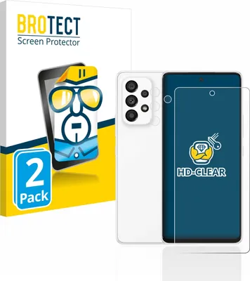 Produktbild von 2x Für Samsung Galaxy A53 5G (Display+Kamera) Schutzfolie BROTECT Displayschutz Display Schutz Folie Klar Transparent
