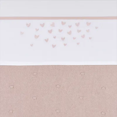 Produktbild von Meyco Hearts Babylaken - 75 x 100 cm - Soft Pink