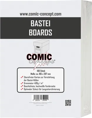 Produktbild von Comic Concept Bastei Boards (185 x 267 mm) (100 Stück)
