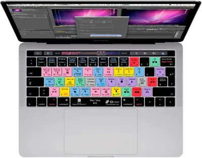 Produktbild von KB Covers Premiere Pro Keyboard Cover für Apple MacBook Pro Late 2016+ - Deutsch