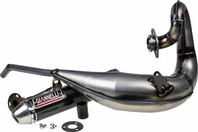 Immagine prodotto di Giannelli sistema di scarico Enduro con omologazione, carbonio compatibile con Yamaha DT 125 RE / X 04-06