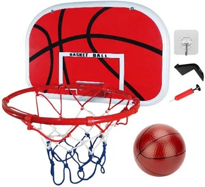 Obrázek produktu pro Mini basketbalový koš – nastavitelný – pro vnitřní i venkovní použití – pro děti – včetně pumpy a míče